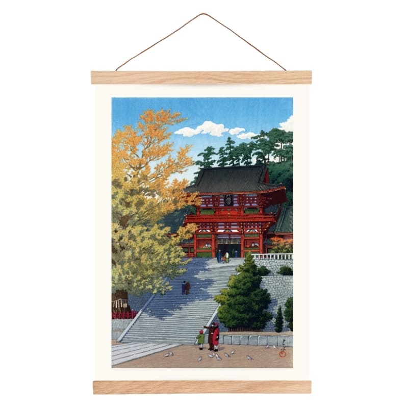 Póster Japonés Santuario de Kamakura A3