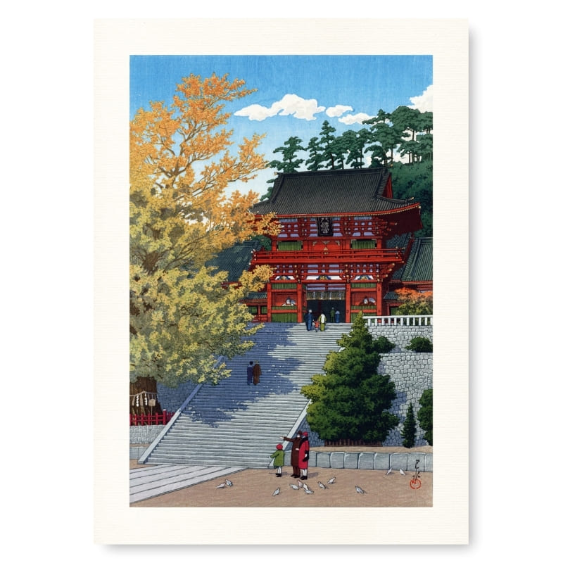 Póster Japonés Santuario de Kamakura A3