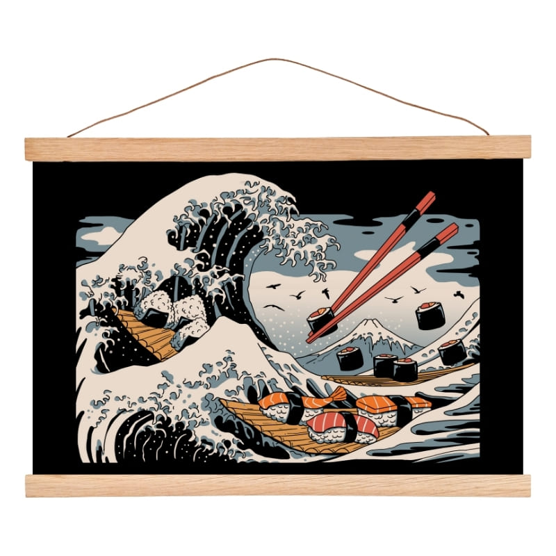 Póster Japonés Sushi Kanagawa A3