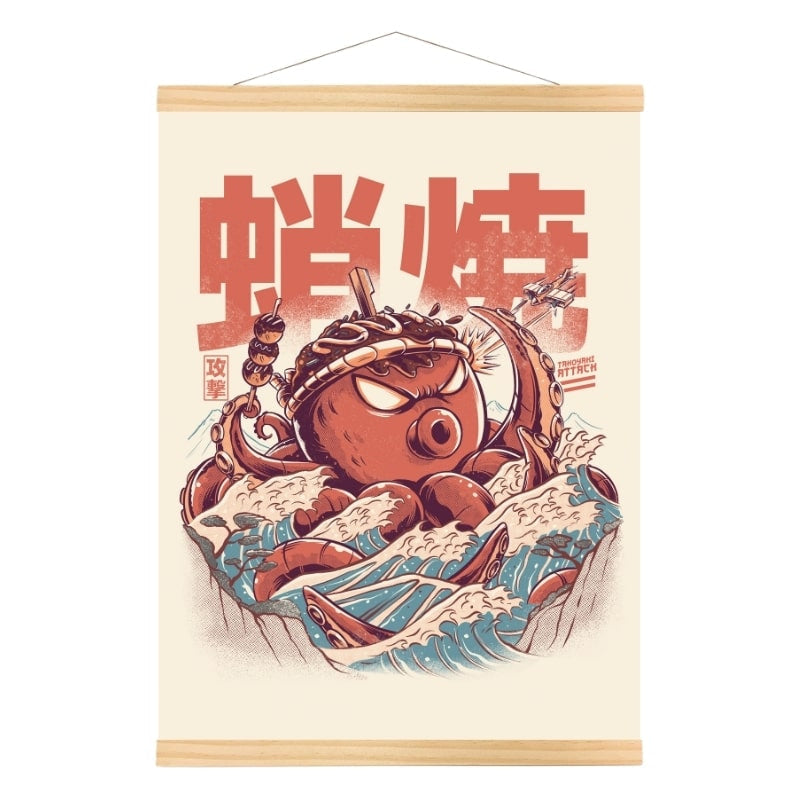 Póster Japonés Takoyaki A3