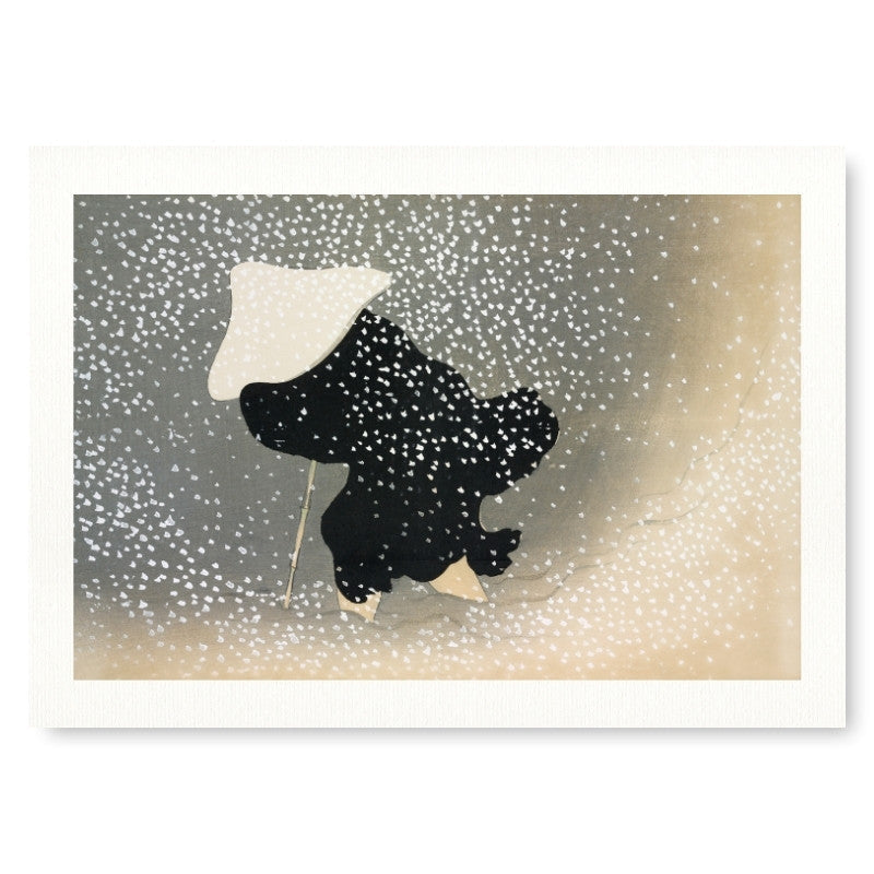 Póster Japonés Tormenta de Nieve A3