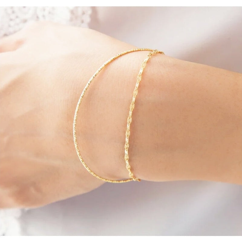 Pulsera Oro Cadena Japonesa