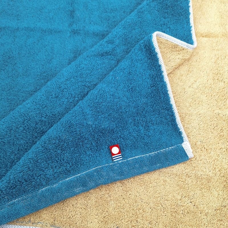 Serviette de Bain Imabari Bicolore Bleue