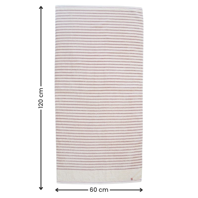 Toalla japonesa a rayas rojas