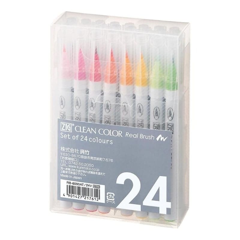 Set de 24 rotuladores pincel extrafinos ZIG