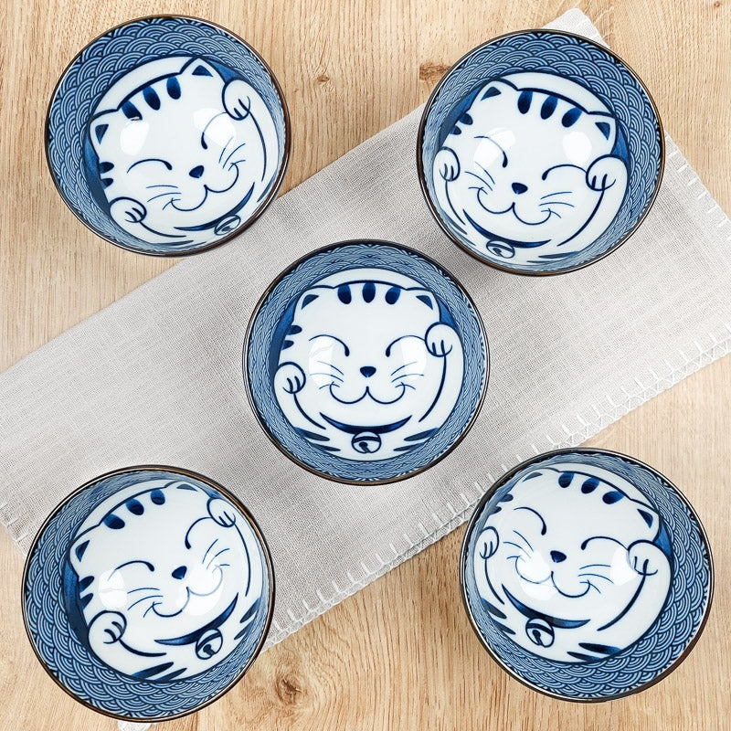 Set 5 Cuencos Maneki Neko