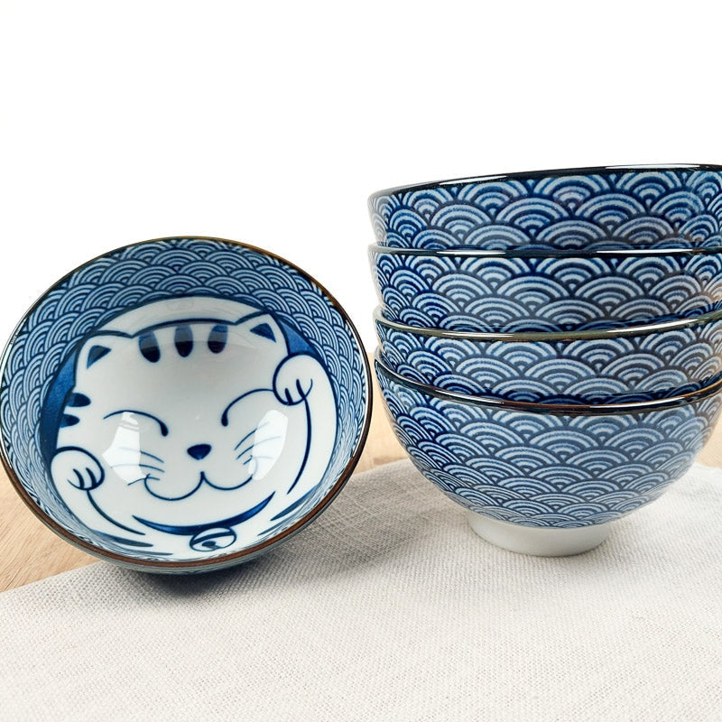 Set 5 Cuencos Maneki Neko