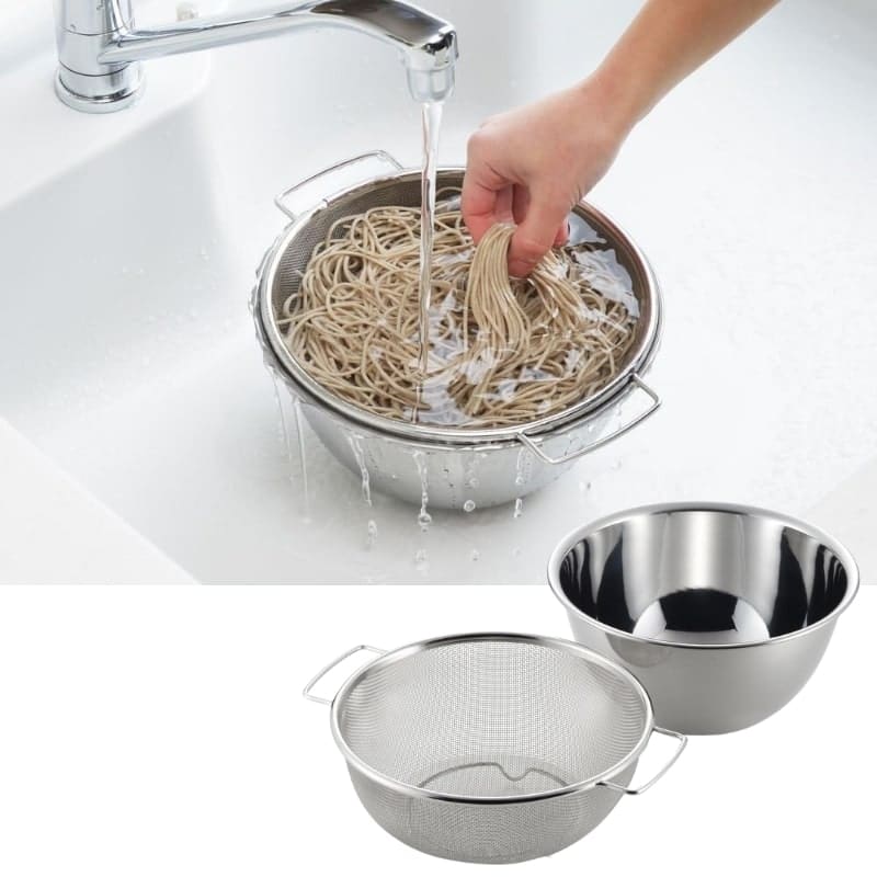 Set de arrocera y colador japonés