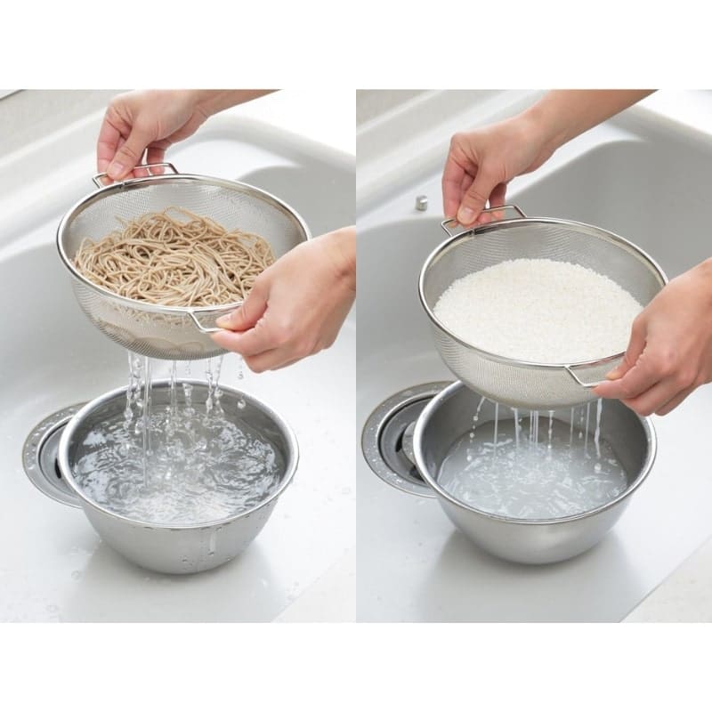 Set de arrocera y colador japonés