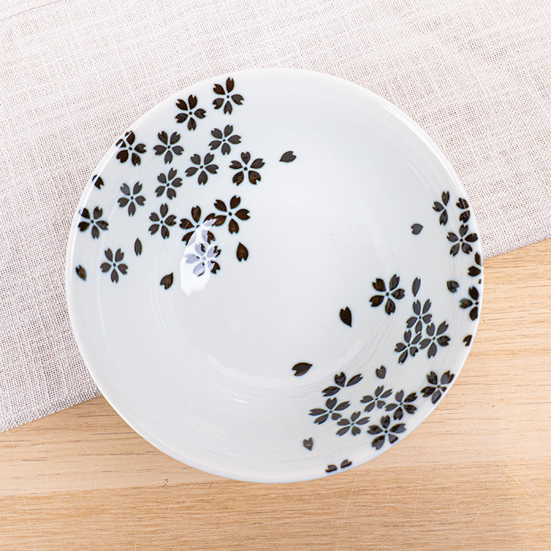 Set de 2 cuencos japoneses blanco y negro