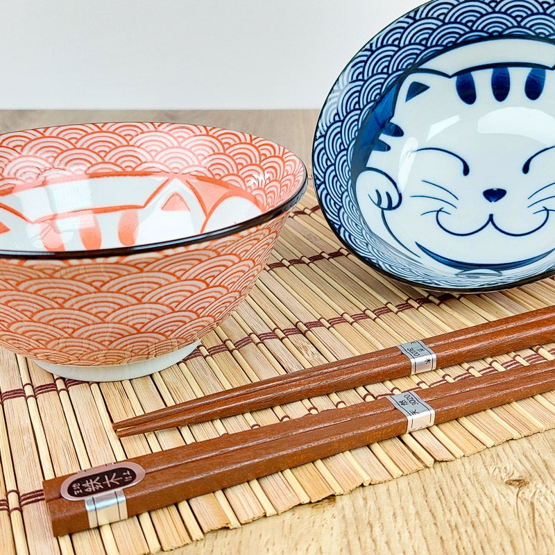Set de 2 Cuencos Japoneses Gatos