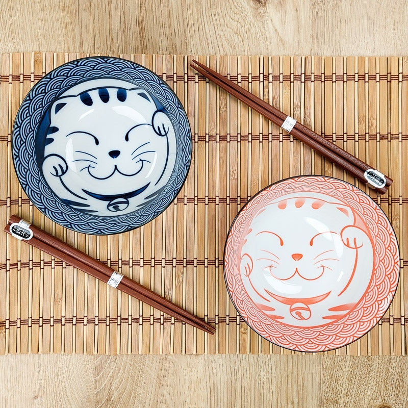 Set de 2 Cuencos Japoneses Gatos