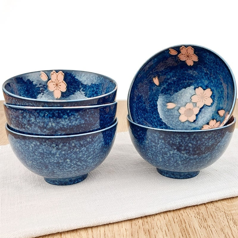 Set de 5 cuencos japoneses Sakura