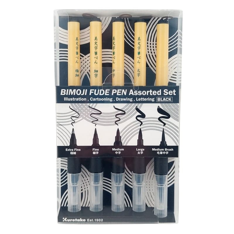 Set de 5 Rotuladores de Fieltro Bimoji Fude Pen