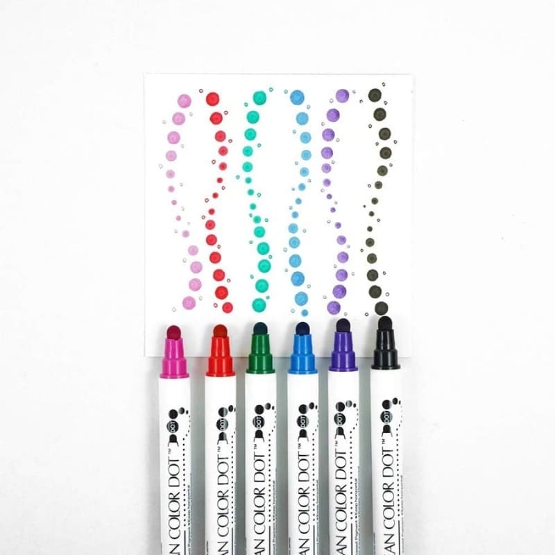 Juego de 6 rotuladores Dot Double Point