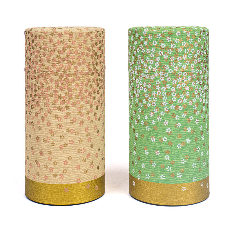 Set de Dos Latas de Té con Papel Washi - Hanazono