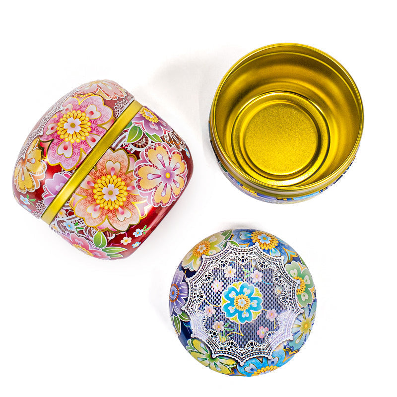 Set de Dos Latas de Té - Flores Japonesas