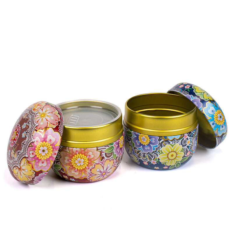 Set de Dos Latas de Té - Flores Japonesas