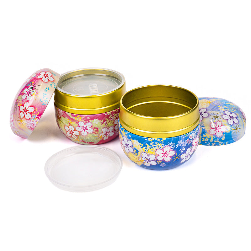 Set de Dos Latas de Té de Metal - Flores