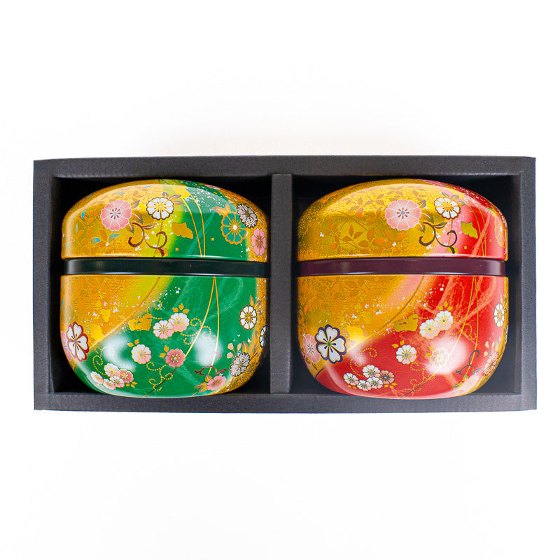 Set de Dos Latas de Té Redondas