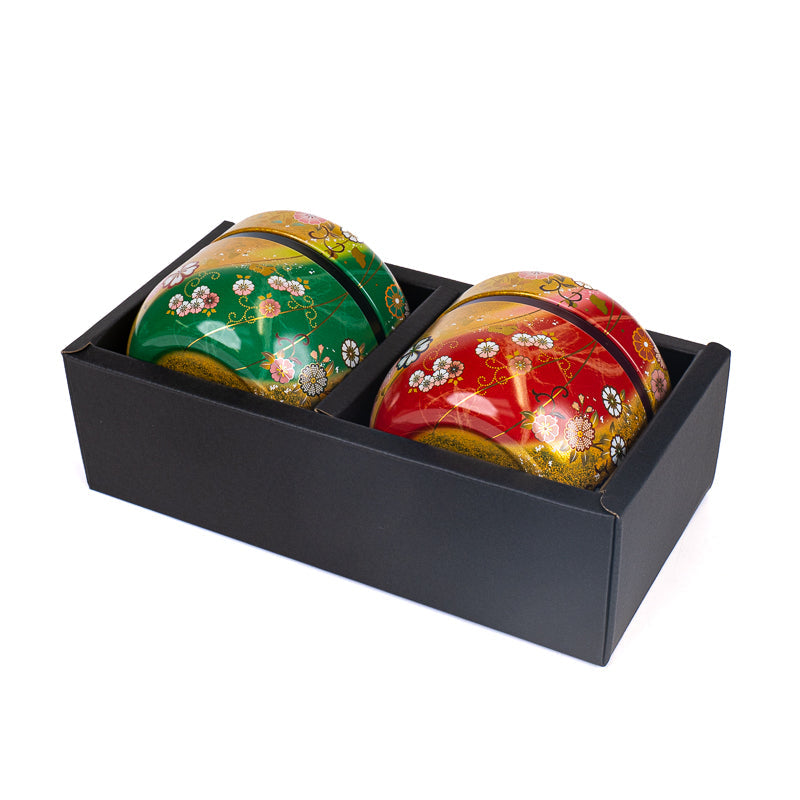 Set de Dos Latas de Té Redondas