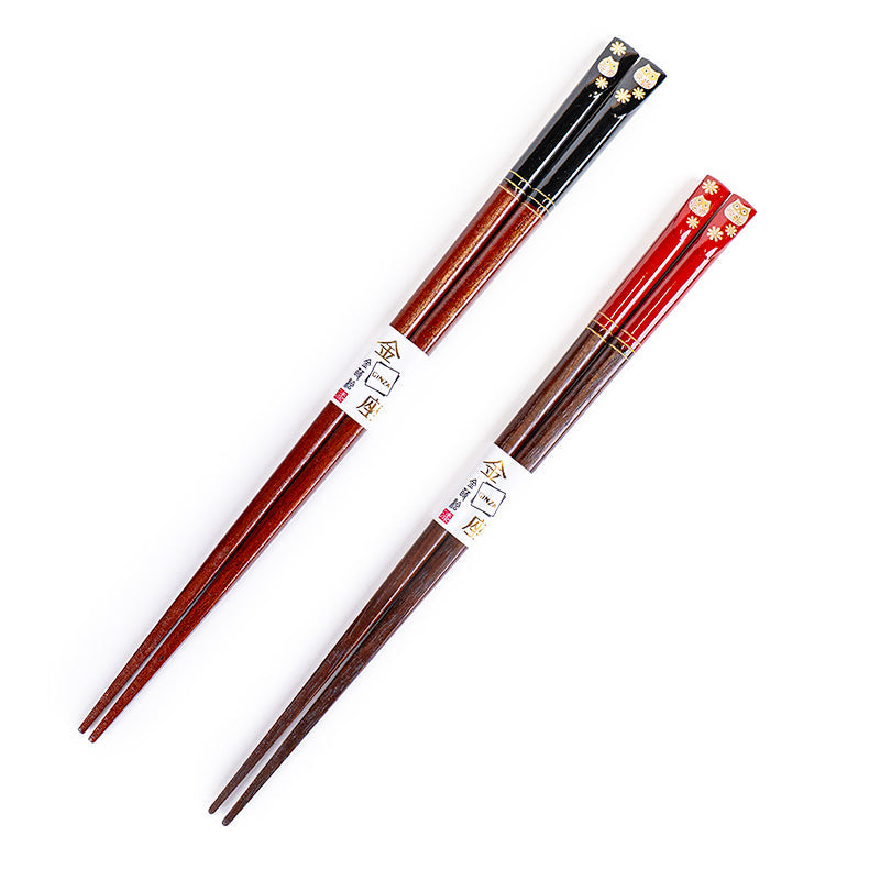 Set de dos palillos japoneses «Chouette»