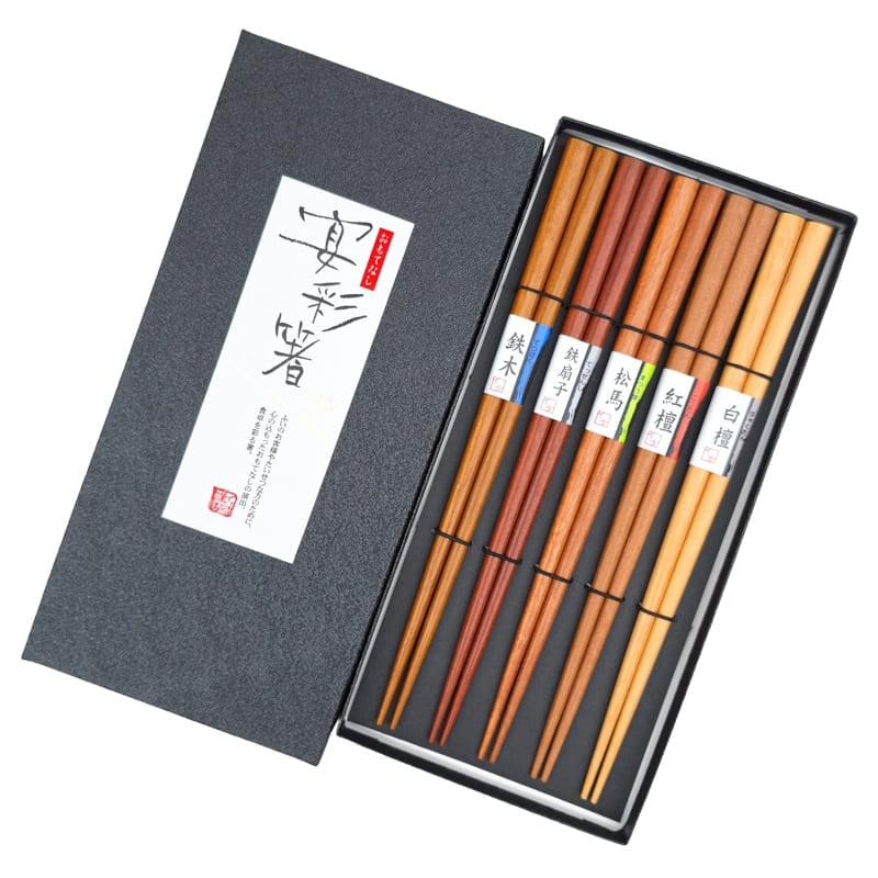 Set de Palillos Japoneses Madera Natural