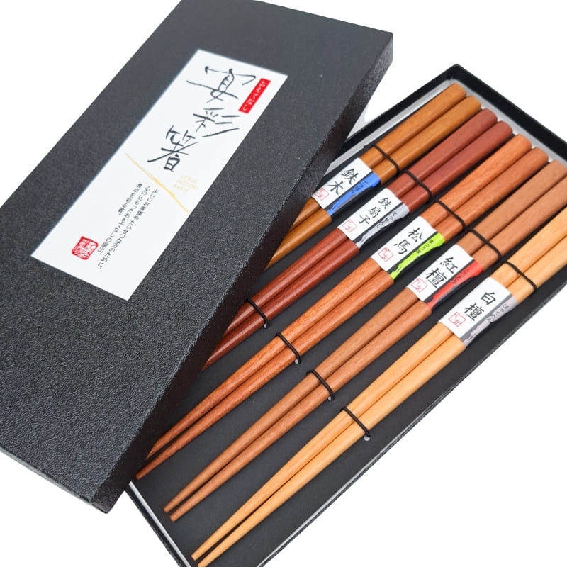Set de Palillos Japoneses Madera Natural