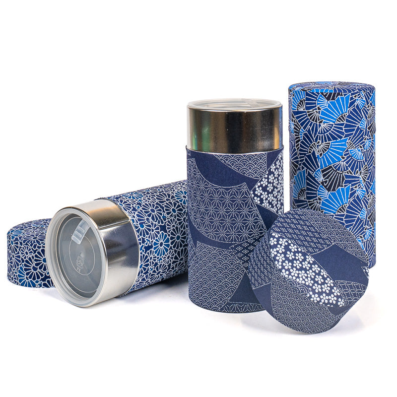 Set de Tres Latas de Té Japonesas - Índigo