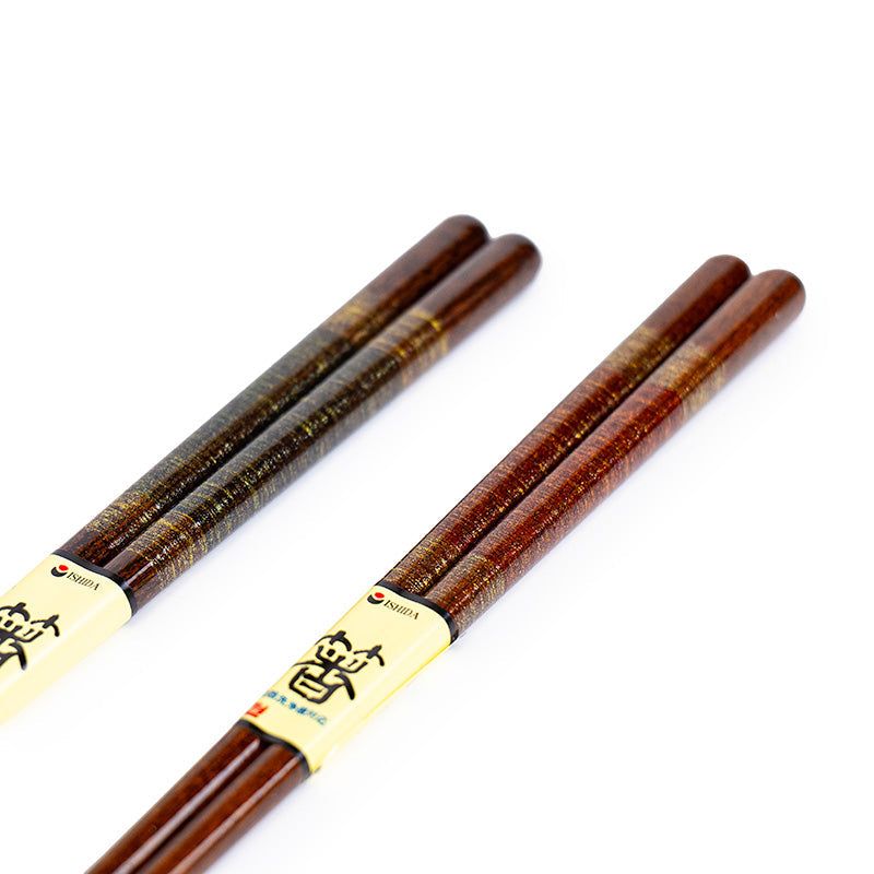 Set Palillos Japoneses Detalles Dorados