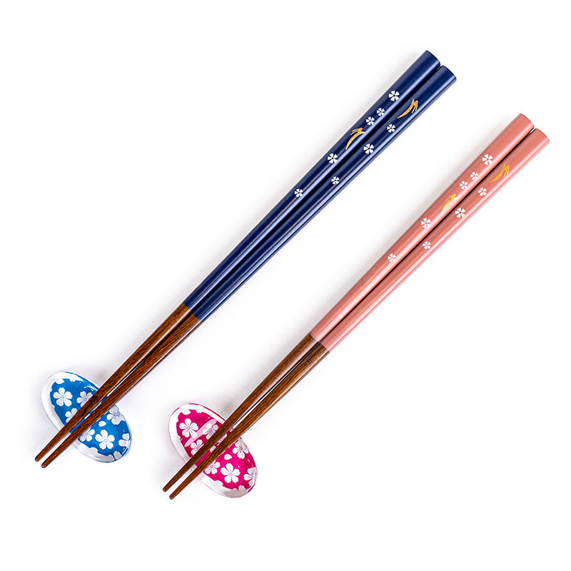 Set Palillos Japoneses Sakura Usagi con Soportes