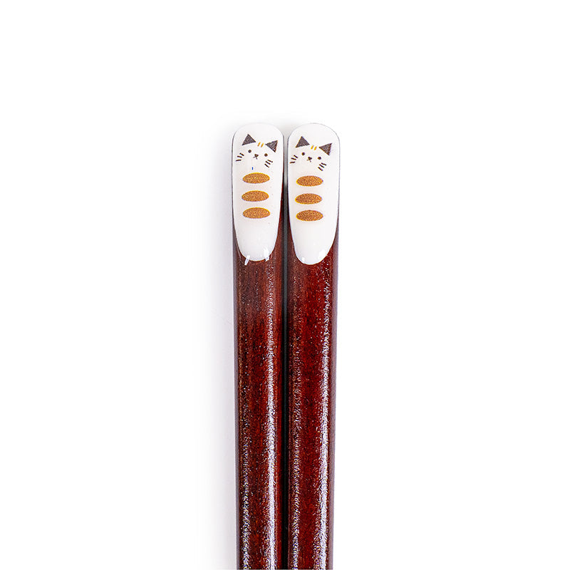 Set Palillos Japoneses y Reposapalillos Gato