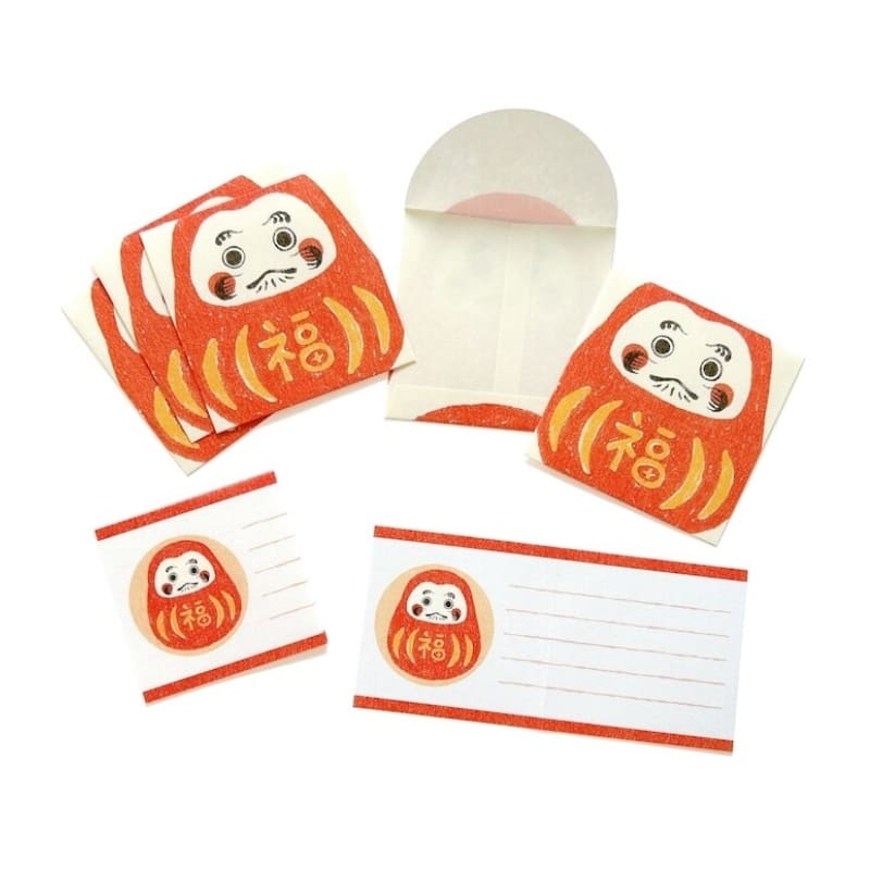 Juego de papel de carta Pochibumi Daruma
