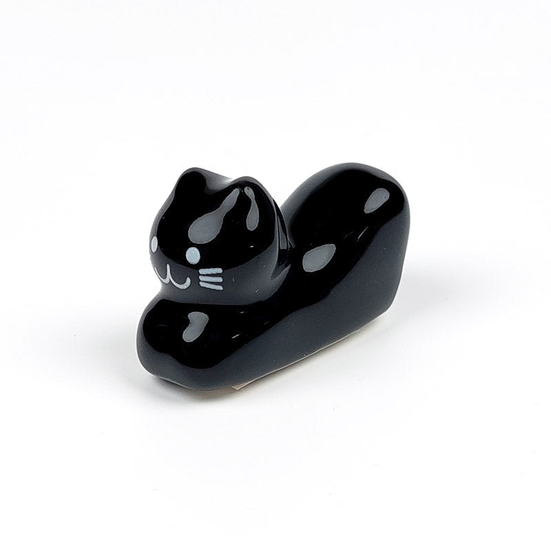 Soporte Palillos Japoneses Gato Negro