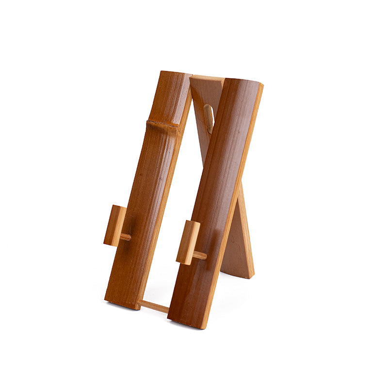 Soporte para abanico japonés plegable de bambú