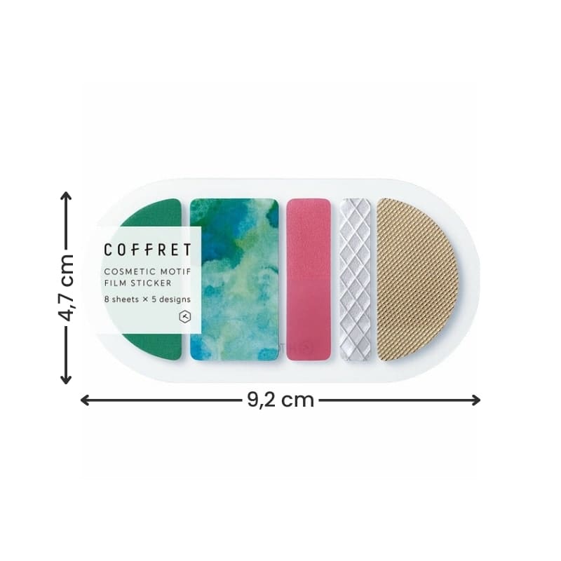 Cajas de Pegatinas Cosméticas Verde Bosque