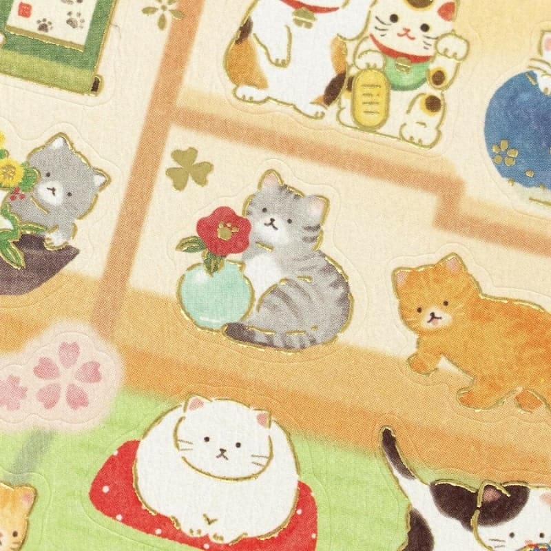Stickers japoneses para amantes de los gatos
