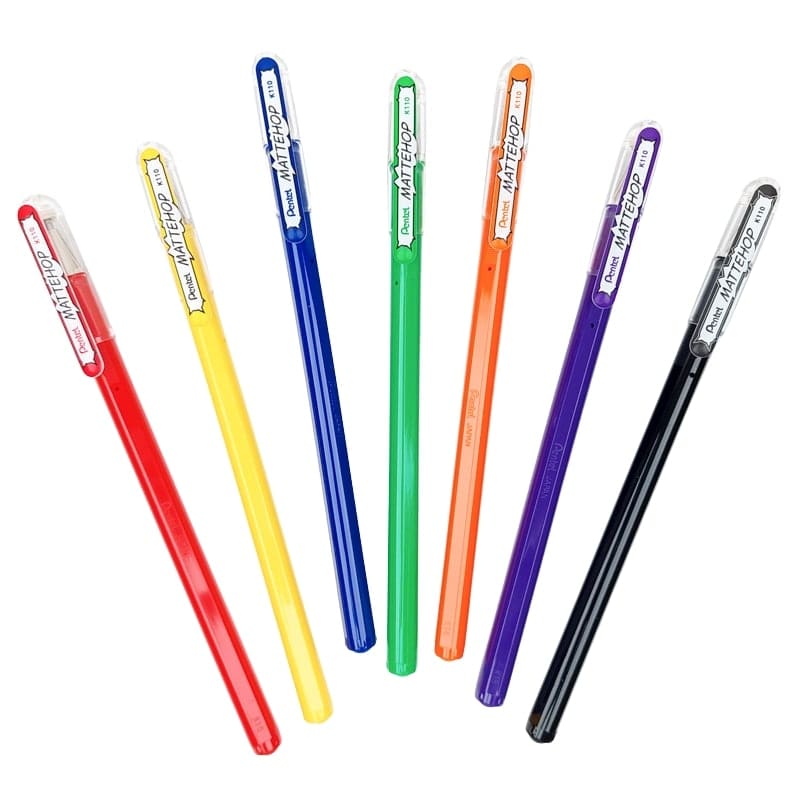 Conjunto Original de Stylos Coloridos Pentel Mattehop