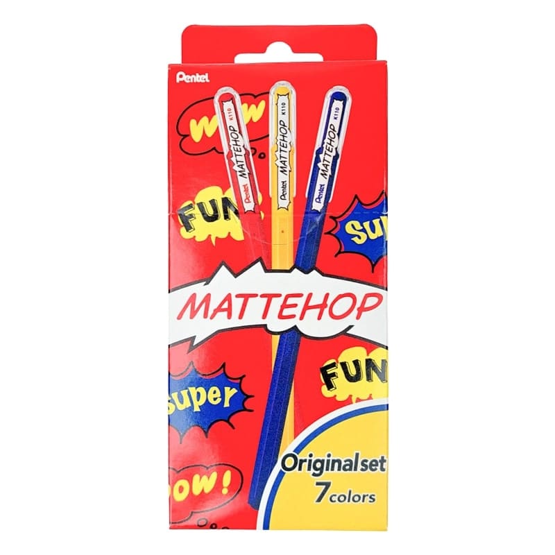 Conjunto Original de Stylos Coloridos Pentel Mattehop