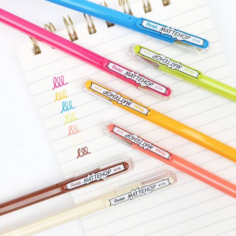 Conjunto de Stylos de Color Pentel Mattehop Original + Sweet