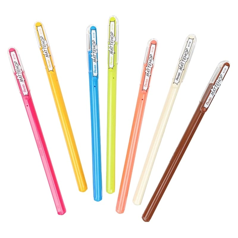 Conjunto de Estilógrafos de Color Pentel Mattehop Sweet