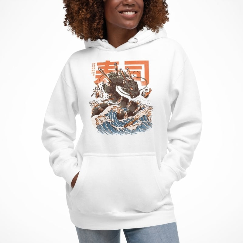 Sudadera Japonesa Dragón Sushi