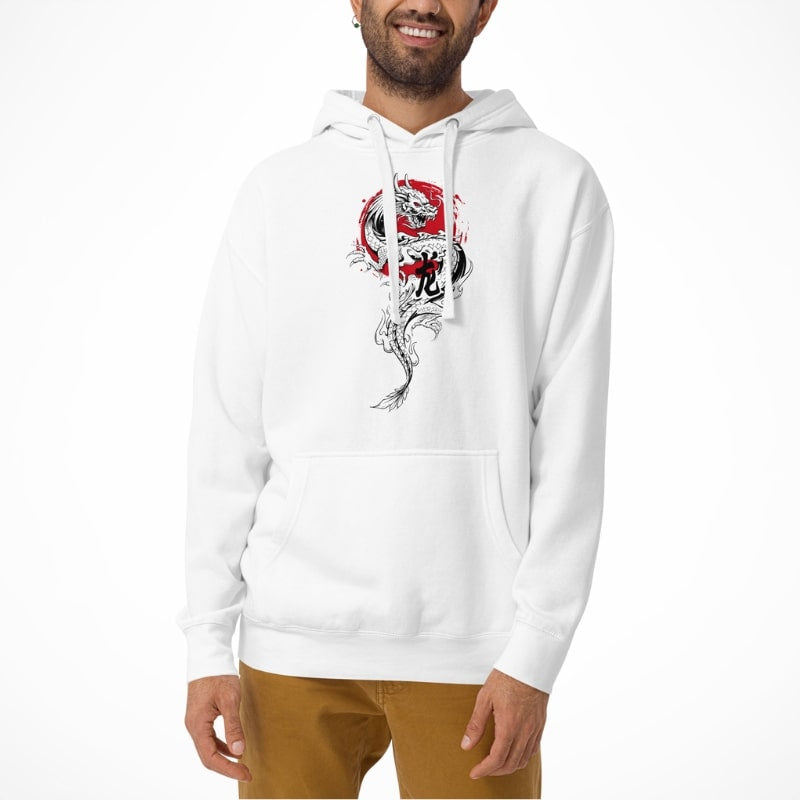 Sudadera Japonesa Dragón y Sol