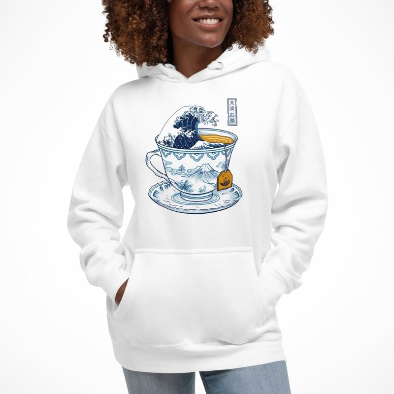 Sudadera Japonesa El Gran Té de Kanagawa
