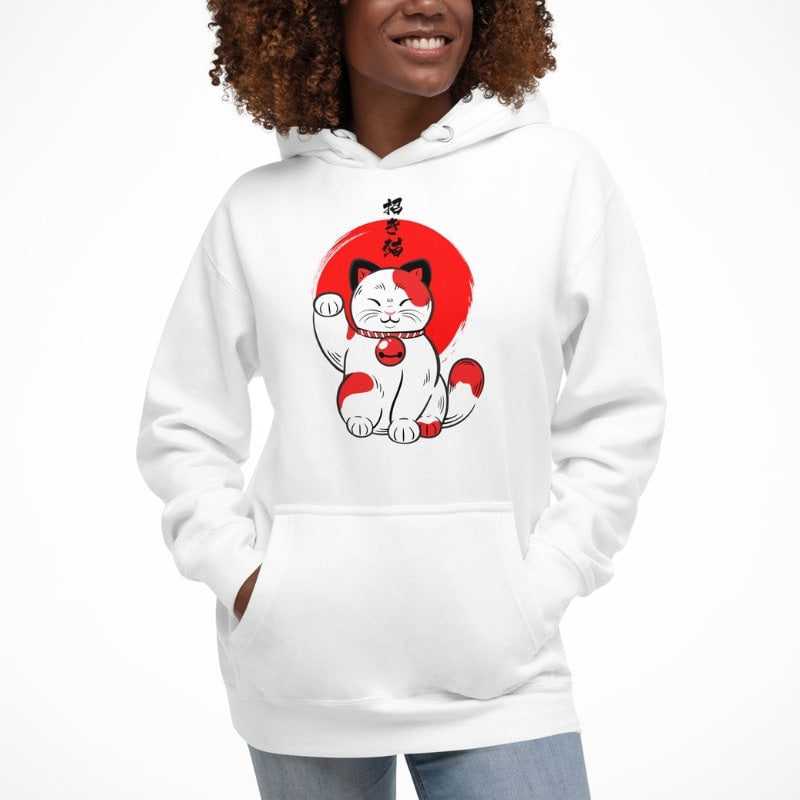 Sudadera Japonesa Gato Suerte