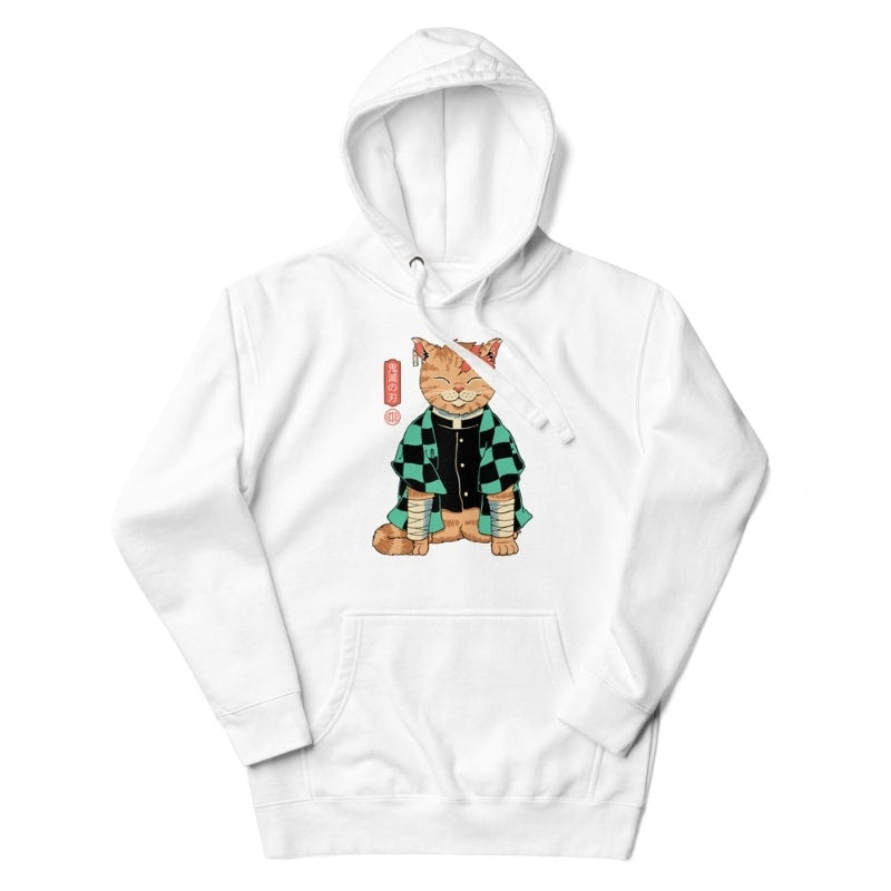 Sudadera Japonesa Neko Asesino S / Blanco
