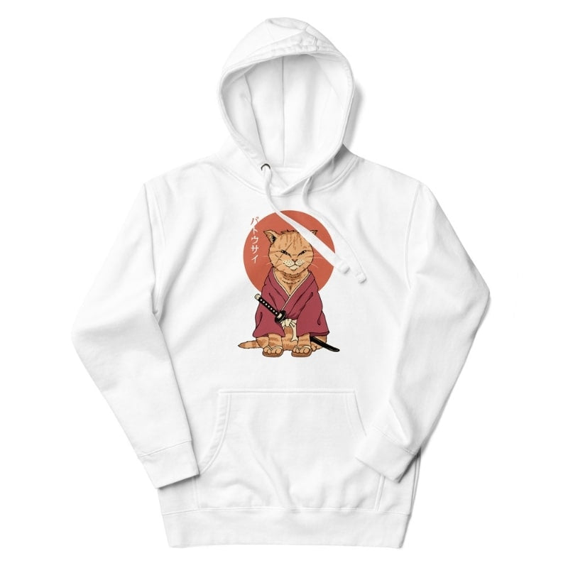 Sudadera Japonesa Neko Battōsai S / Blanco