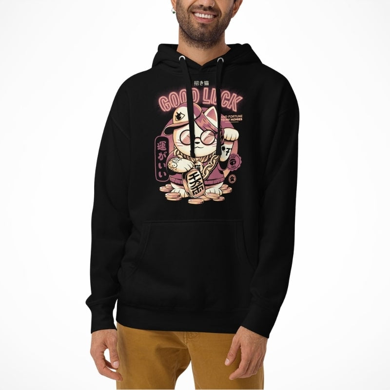 Sudadera japonesa Maneki Neko