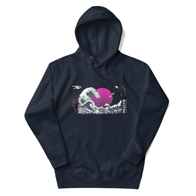 Sudadera japonesa Purple Wave - S