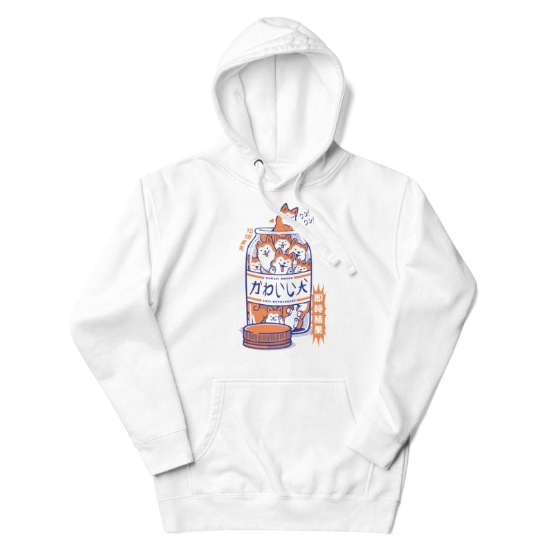 Sudadera Antidepresiva Shiba Japonesa - S / Blanca